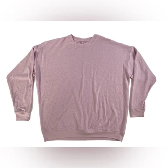 Alo Yoga Soho Pullover Sugarplum Pink Large - Picture 3 of 9